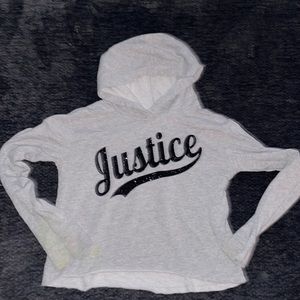 Justice gray sweater